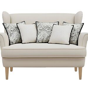 SOGA 5PC Modern Cream & Black Abstract Minimalist Decorative Pillow Cover Set